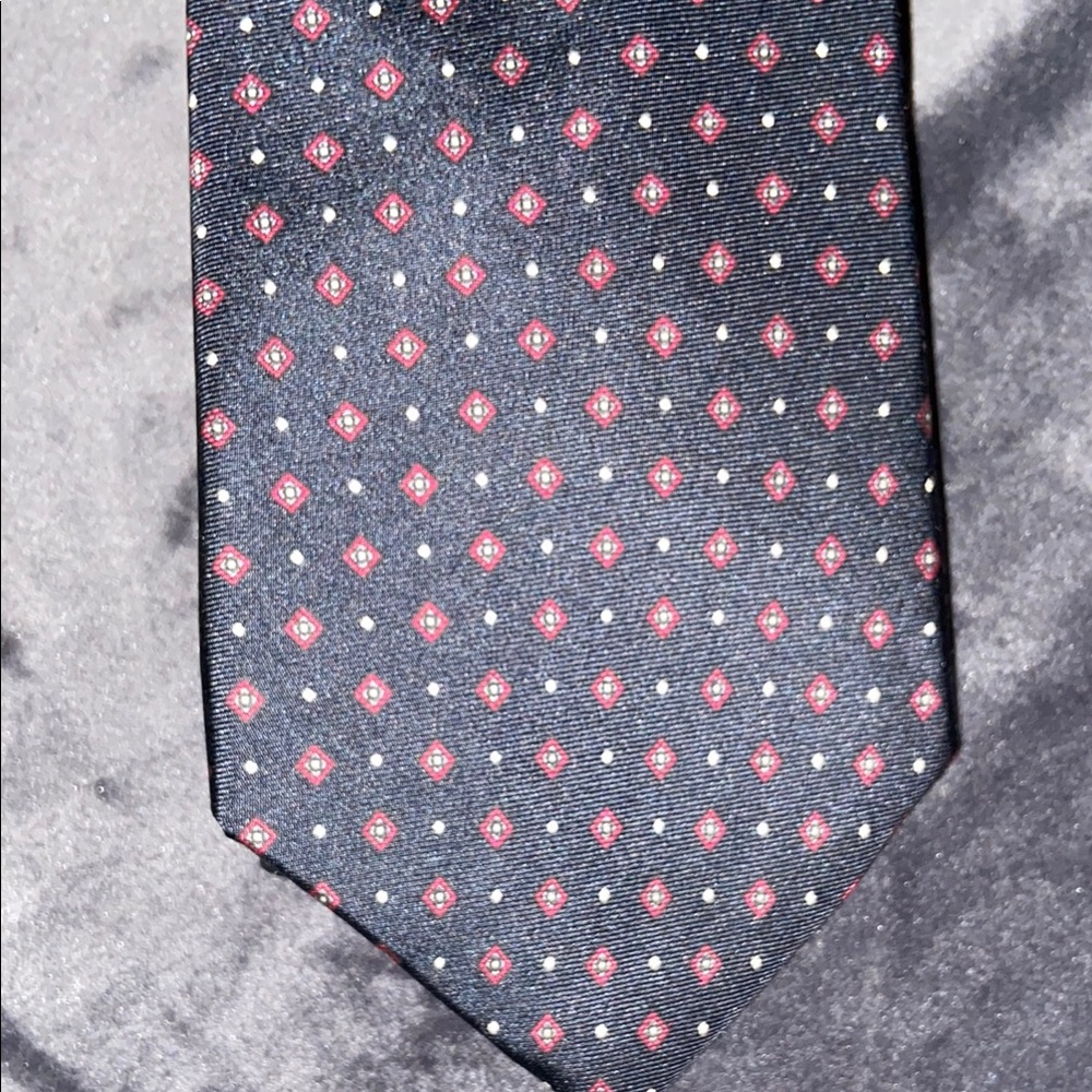 Christian Dior Silk Black and Red Men's Tie